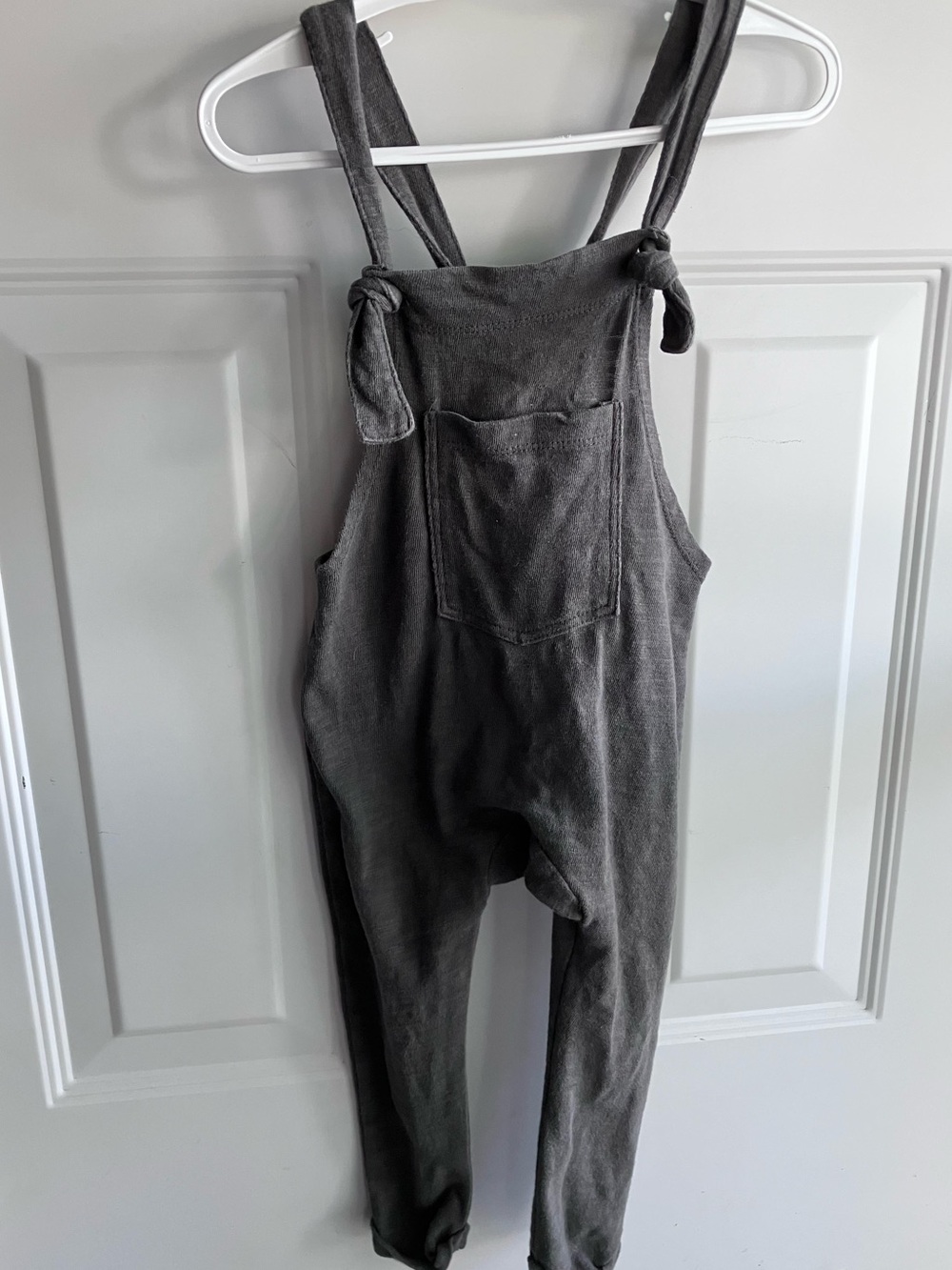 Mini Mioche grey organic cotton overalls 12-18 months